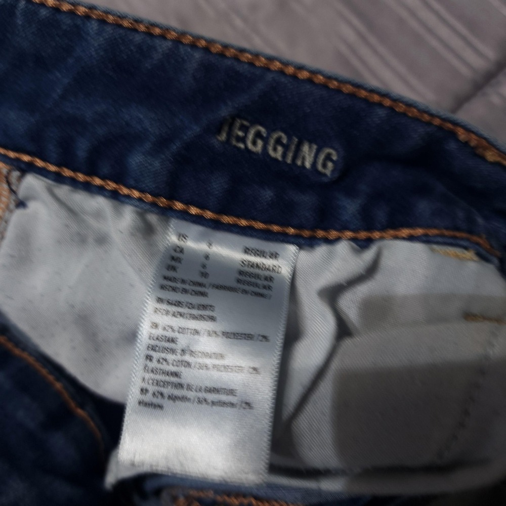 American Eagle Outfitters Jeans Womens 6 Blue Super Stretch Jegging 30 Inseam - Picture 11 of 16